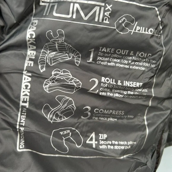 TUMI pax Charcoal Puffer Jacket - Picture 7 of 12